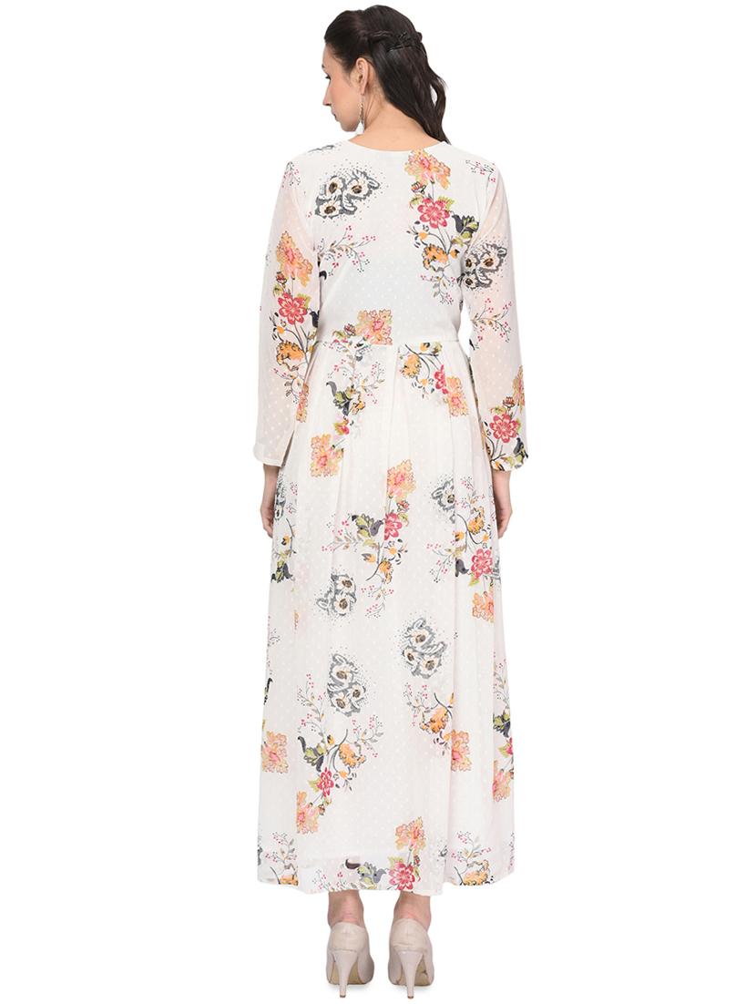 floral printed a-line kurta - 16530012 - Zoom Image - 3