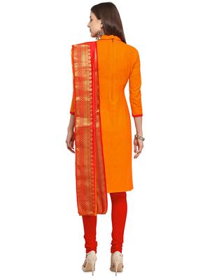 embellished churidaar unstitched suit - 16530451 - Standard Image - 3