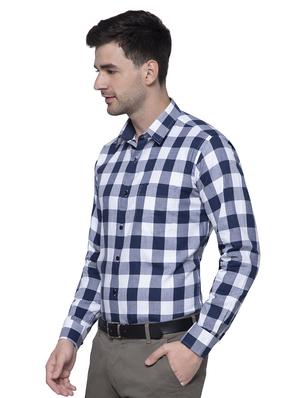 blue checkered formal shirt - 16530851 - Standard Image - 2