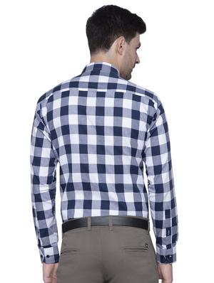 blue checkered formal shirt - 16530851 - Standard Image - 3