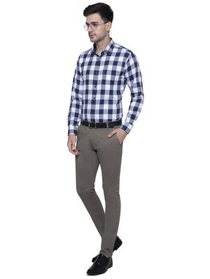 blue checkered formal shirt - 16530851 - Standard Image - 4
