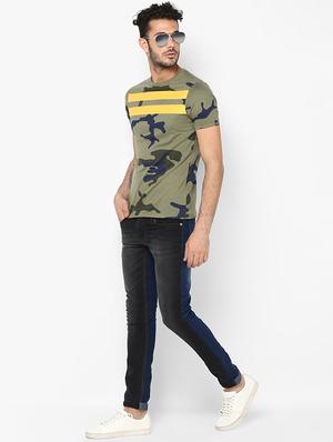 multi color block washed denim jeans - 16531224 - Standard Image - 4