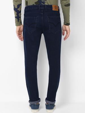 dark blue plain denim jeans - 16531228 - Standard Image - 3