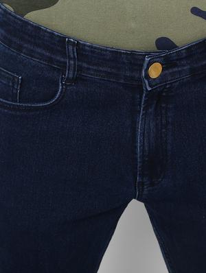 dark blue plain denim jeans - 16531228 - Standard Image - 5