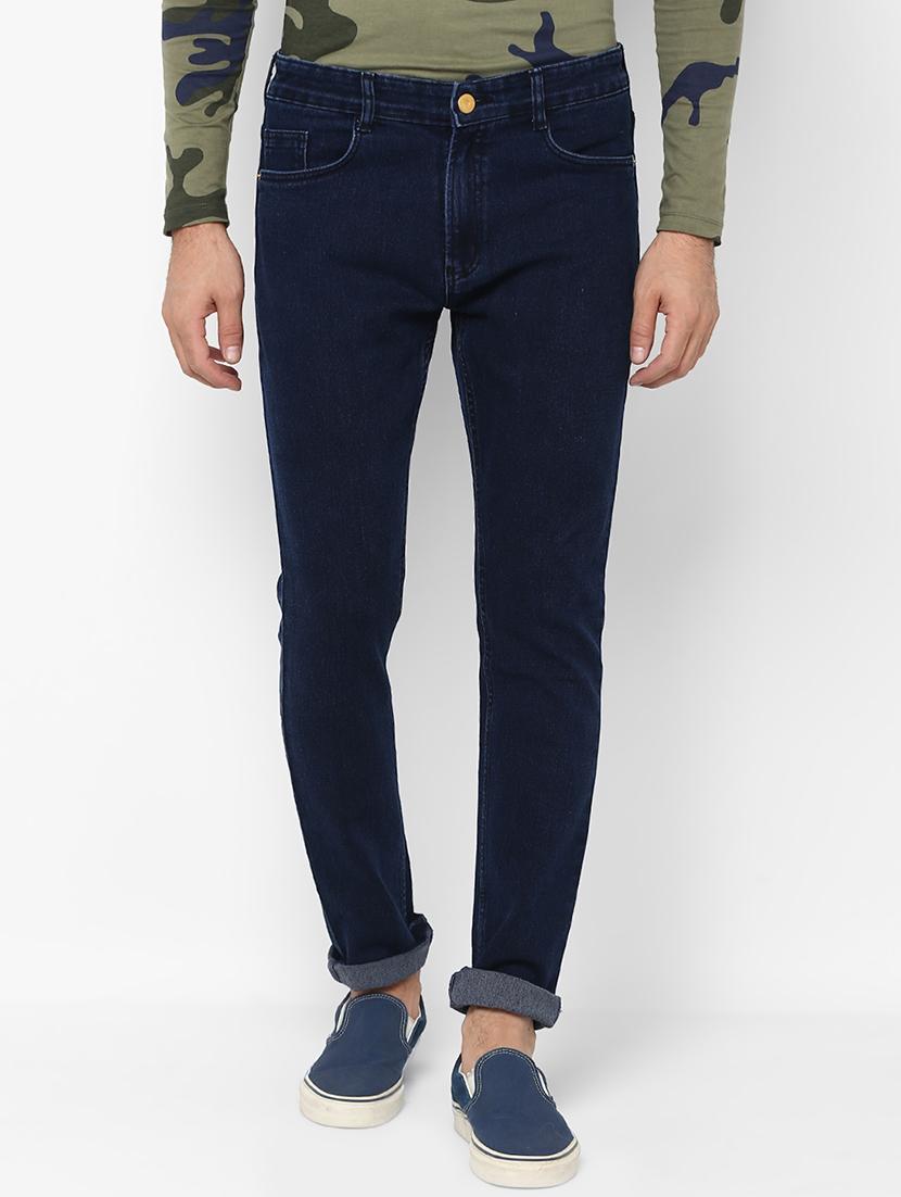 dark blue plain denim jeans - 16531228 - Zoom Image - 1