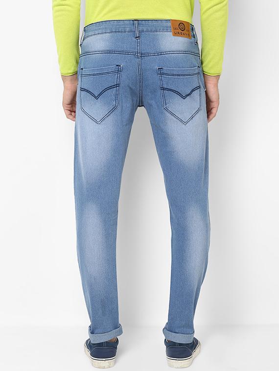 light blue heavy washed denim jeans - 16531236 - Zoom Image - 3