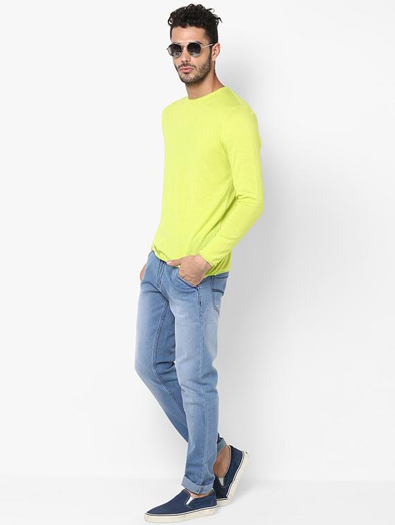 light blue heavy washed denim jeans - 16531236 - Zoom Image - 4