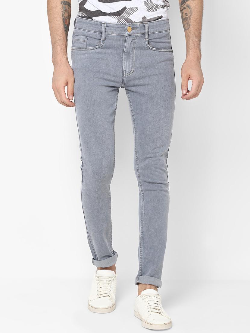 grey light washed denim jeans - 16531239 - Zoom Image - 1