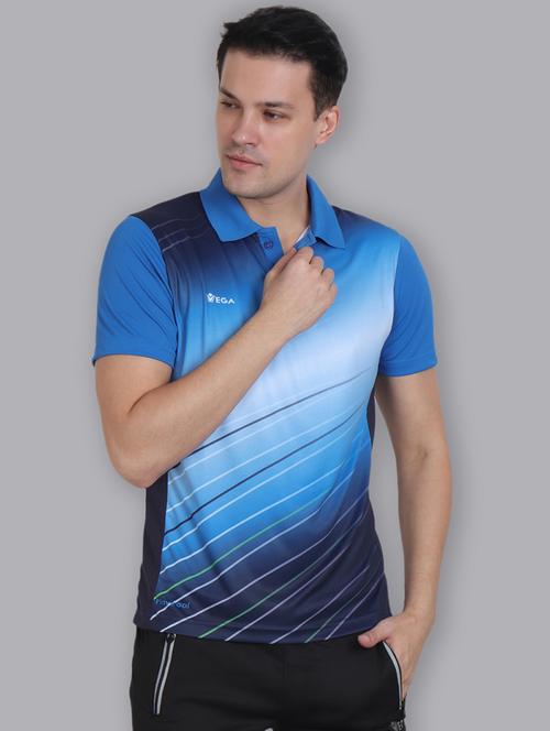 blue printed t-shirt - 16532714 - Standard Image - 1