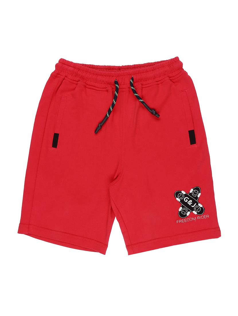 red cotton blend shorts - 16532855 - Zoom Image - 1