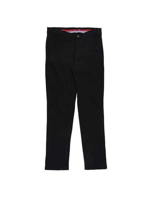black cotton blend casual trouser - 16533314 - Very Small Image - 1