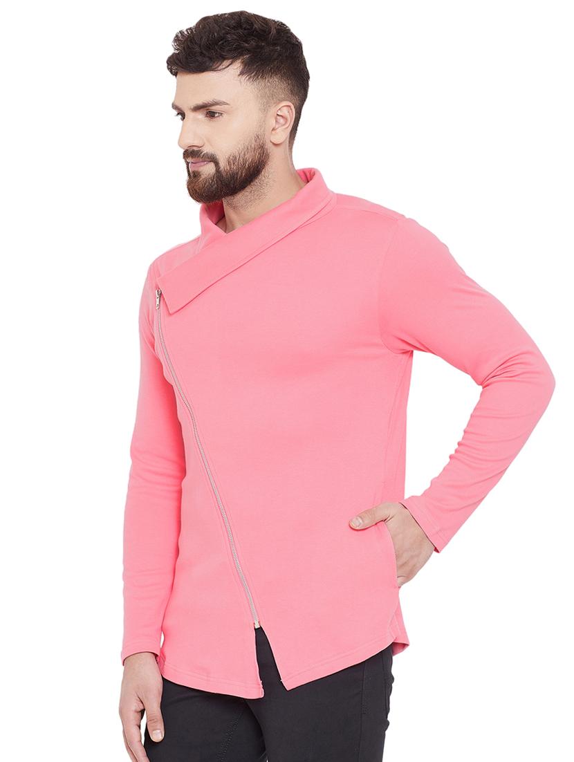 pink solid asymmetric t-shirt - 16533958 - Zoom Image - 2