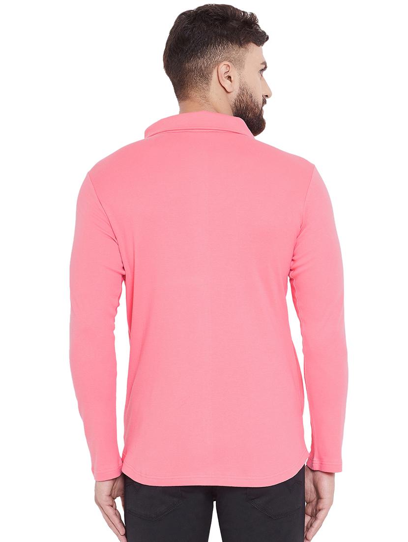 pink solid asymmetric t-shirt - 16533958 - Zoom Image - 3