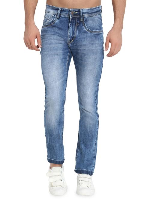 blue heavy washed jeans - 16534004 - Standard Image - 1