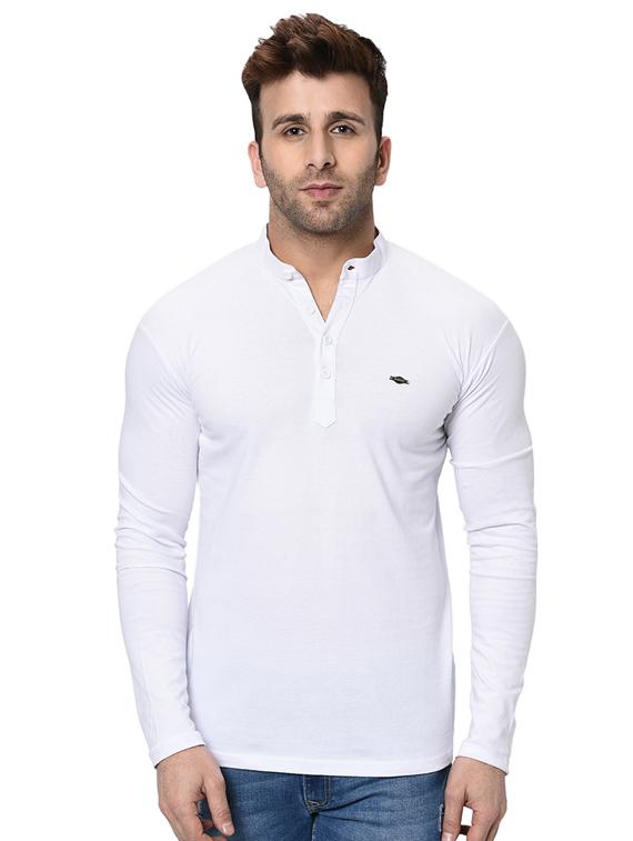 white solid t-shirt - 16534091 - Zoom Image - 1