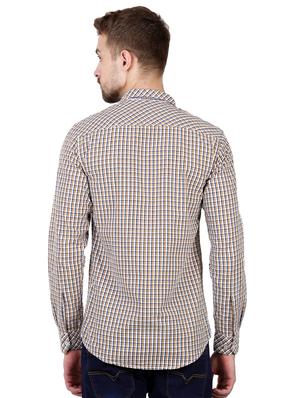 yellow checkered casual shirt - 16534216 - Standard Image - 3