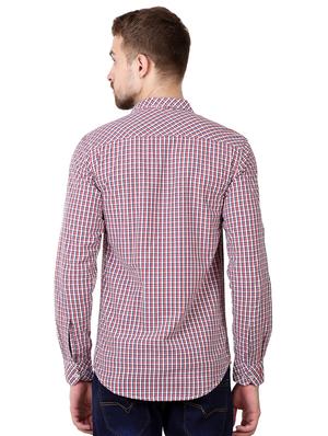 red checkered casual shirt - 16534218 - Standard Image - 3