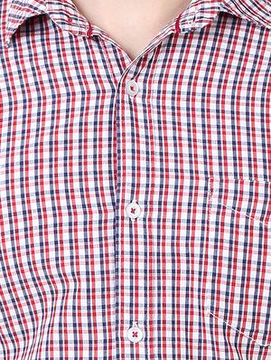 red checkered casual shirt - 16534218 - Standard Image - 4