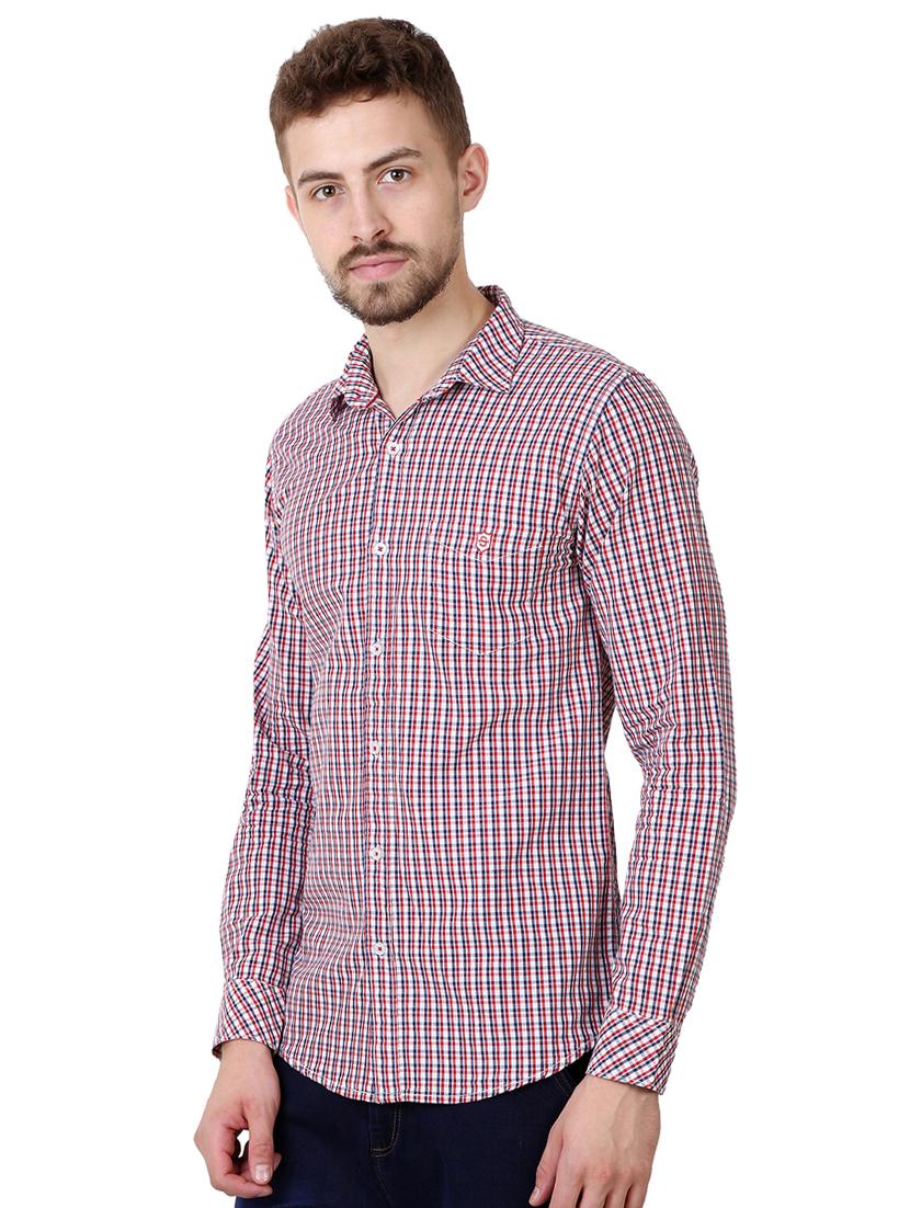red checkered casual shirt - 16534218 - Zoom Image - 2