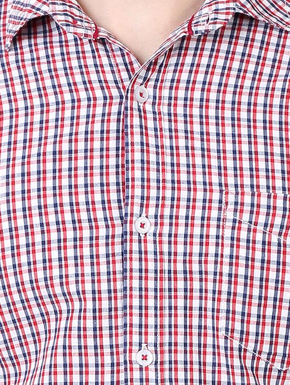 red checkered casual shirt - 16534218 - Zoom Image - 4