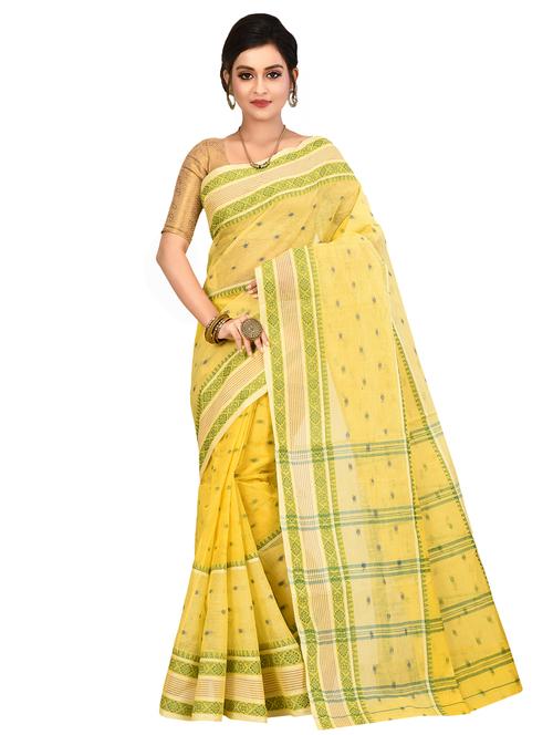 self-design tant saree - 16534483 - Very Small Image - 1