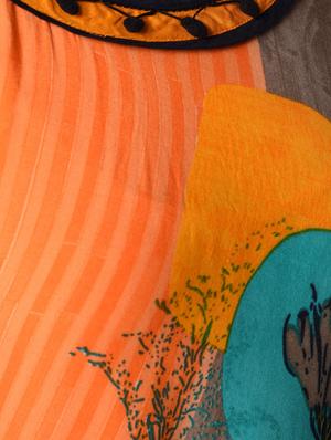 printed flared kurta - 16534689 - Standard Image - 5