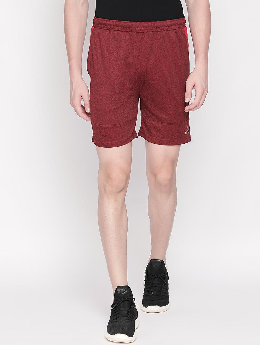 maroon solid shorts - 16534883 - Zoom Image - 1