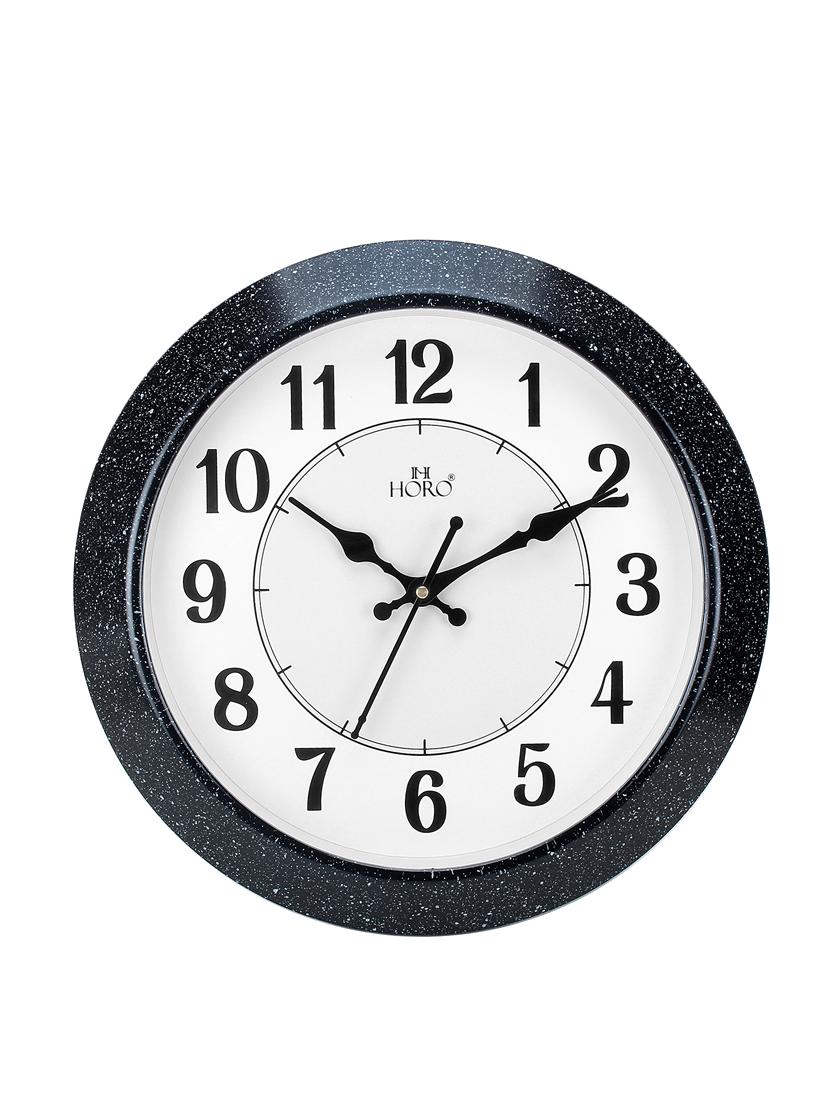 Plastic Black with White Dots Round Clock - 16535693 - Zoom Image - 1