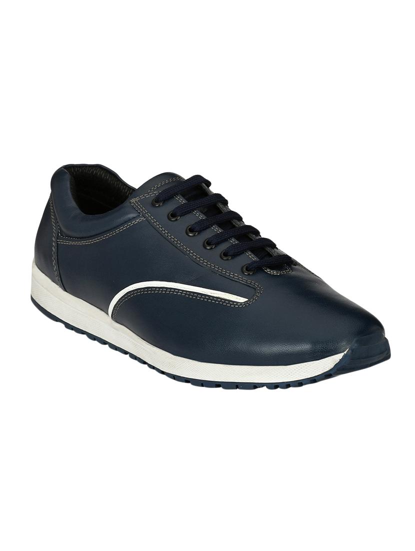 missali shoes blue leather lace up shoes - 16535766 - Zoom Image - 1