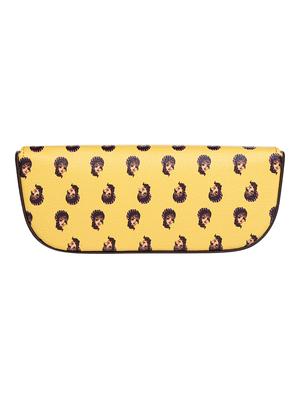 yellow leatherette (pu) quirky clutch - 16535799 - Standard Image - 2