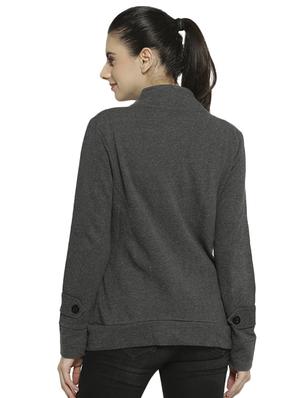 lapel neck button detail windcheater jacket - 16535958 - Standard Image - 3