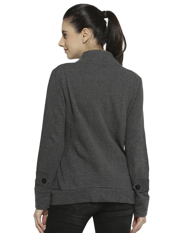 lapel neck button detail windcheater jacket - 16535958 - Zoom Image - 3