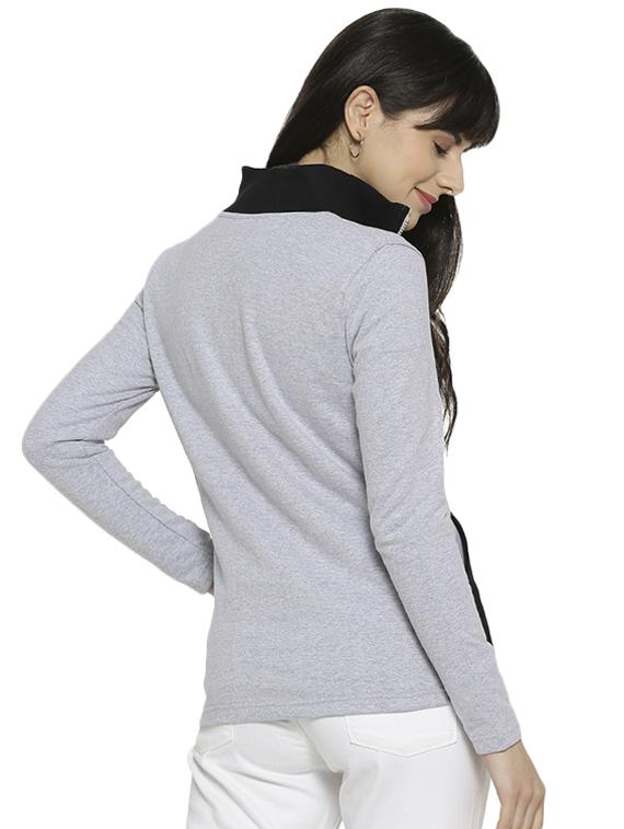 pocket detail color block sweatshirt - 16535971 - Zoom Image - 3
