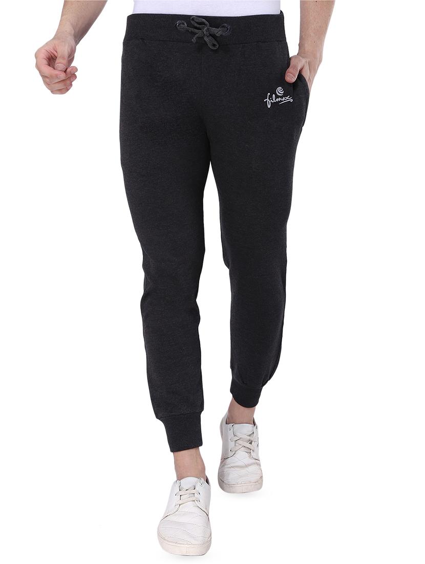 grey solid joggers - 16536396 - Zoom Image - 1