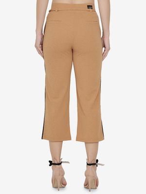 contrast taped tie up waist trouser - 16536400 - Standard Image - 3