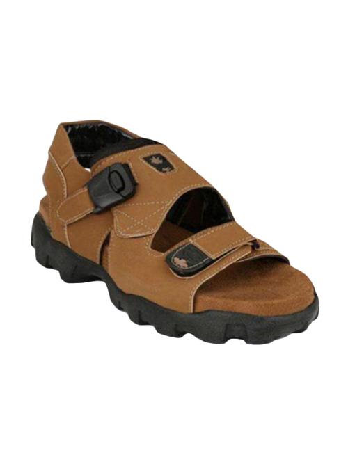 biggie brown leatherette back strap sandals - 16537342 - Standard Image - 1