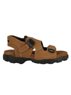 biggie brown leatherette back strap sandals - 16537342 - Standard Image - 2