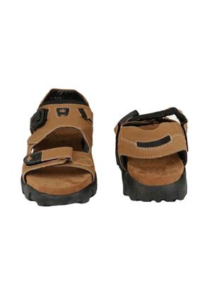 biggie brown leatherette back strap sandals - 16537342 - Standard Image - 3