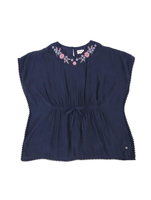 blue cotton blend regular tops & tee - 16537587 - Standard Image - 1