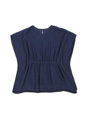 blue cotton blend regular tops & tee - 16537587 - Standard Image - 2