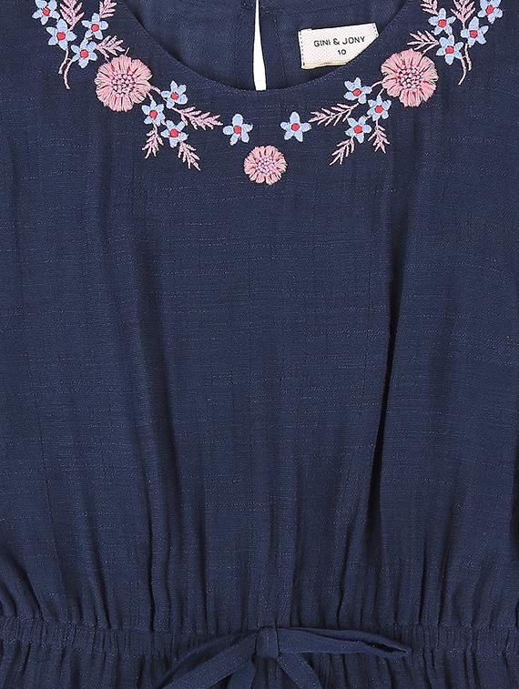 blue cotton blend regular tops & tee - 16537587 - Zoom Image - 5
