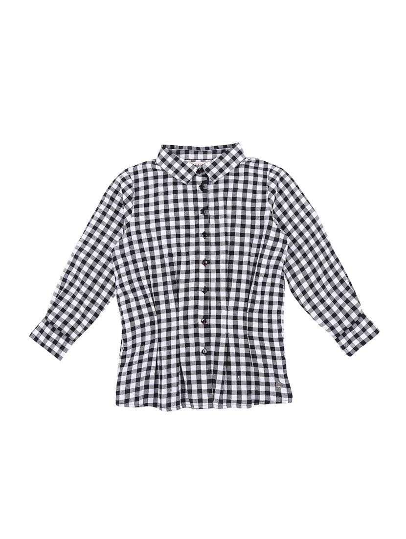 pleat detail checkered top - 16537595 - Zoom Image - 2