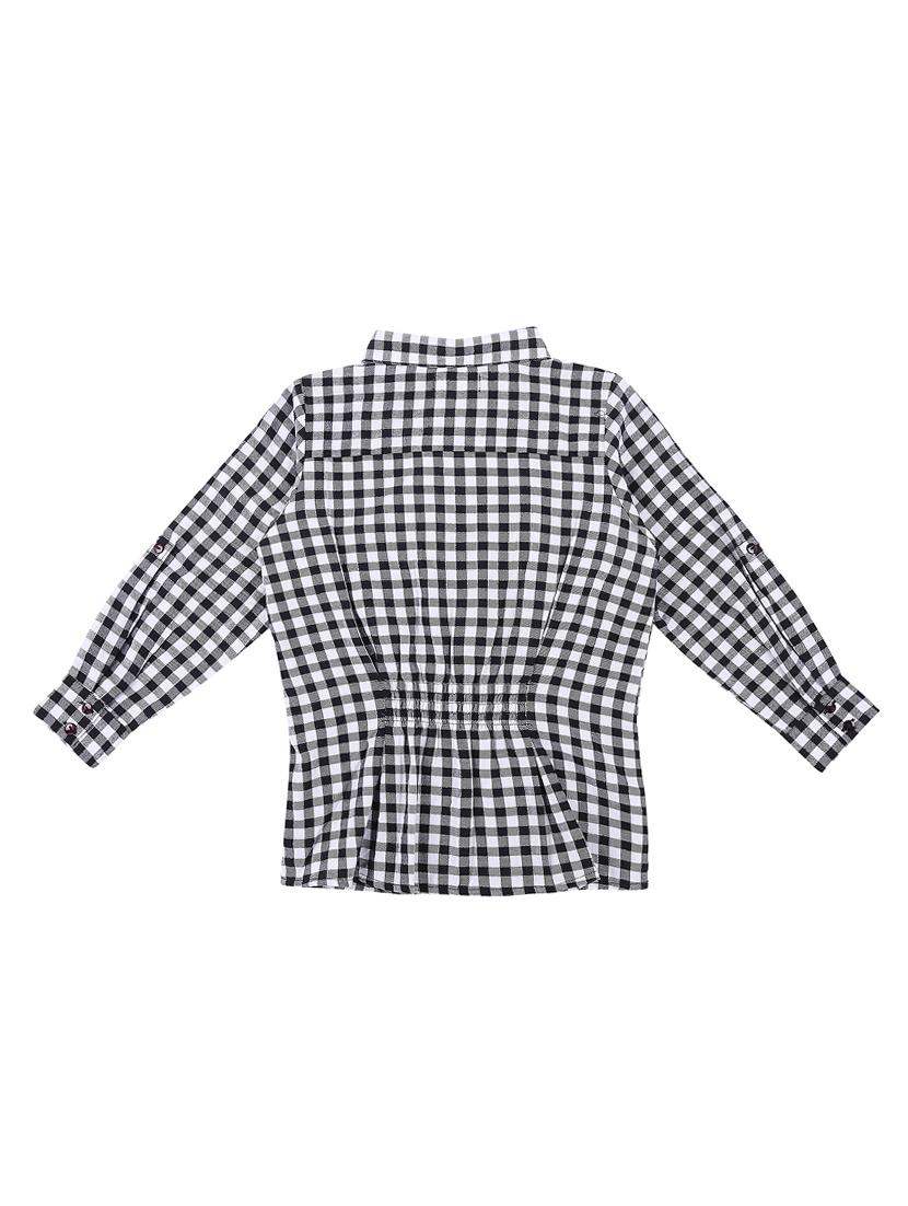 pleat detail checkered top - 16537595 - Zoom Image - 3