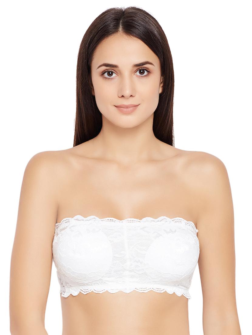 floral laced tube bra - 16537786 - Zoom Image - 1