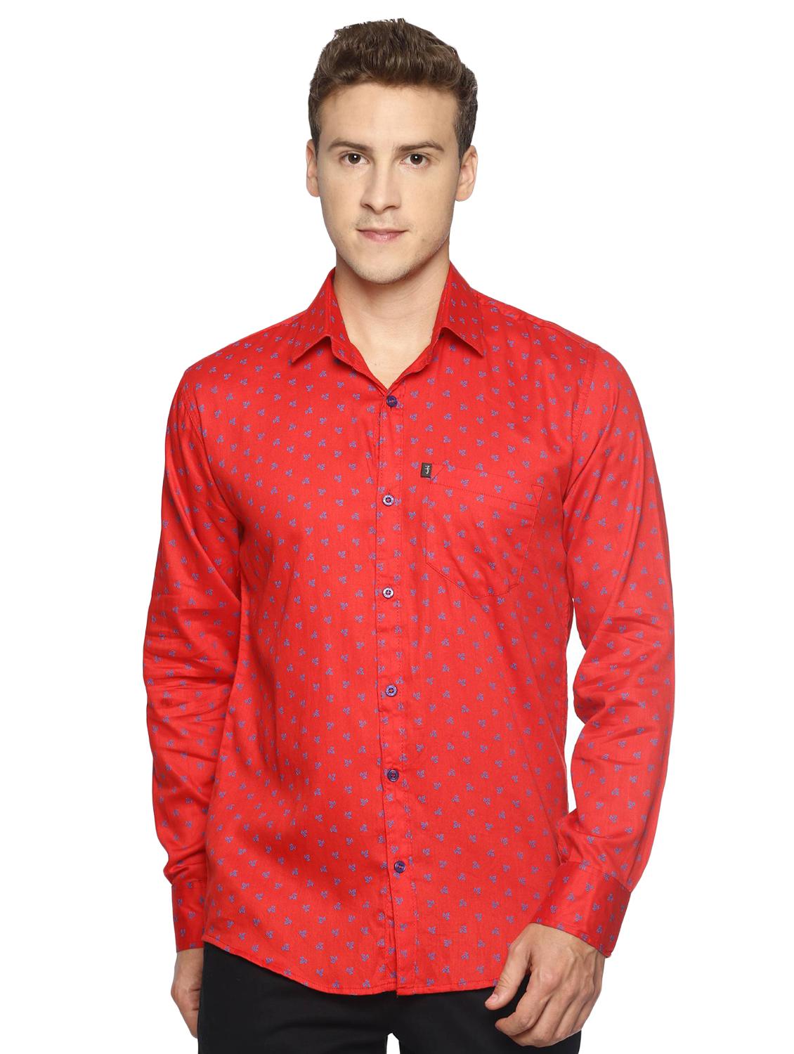 red printed casual shirt - 16538257 - Zoom Image - 1