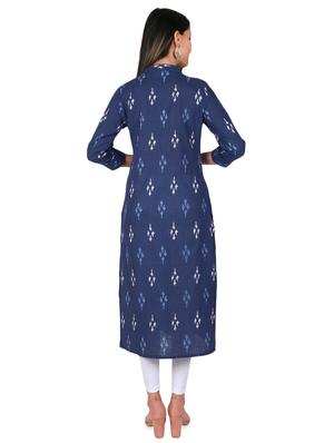 printed straight kurta - 16538656 - Standard Image - 3