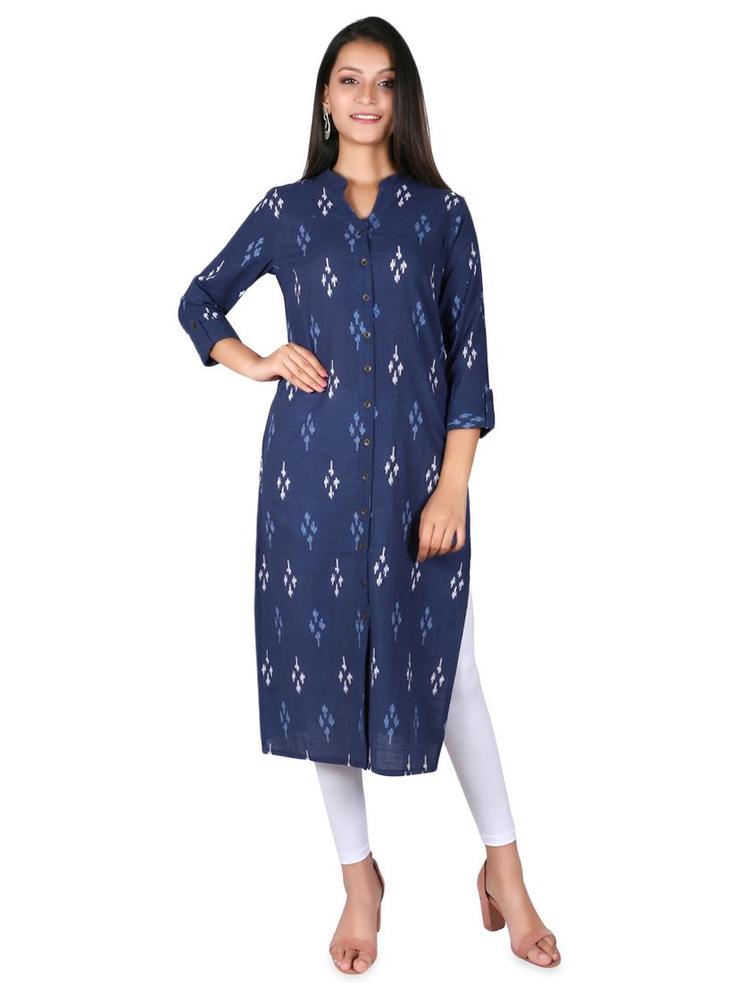 printed straight kurta - 16538656 - Zoom Image - 1