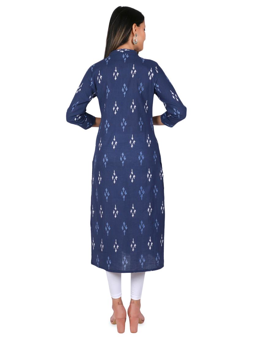 printed straight kurta - 16538656 - Zoom Image - 3