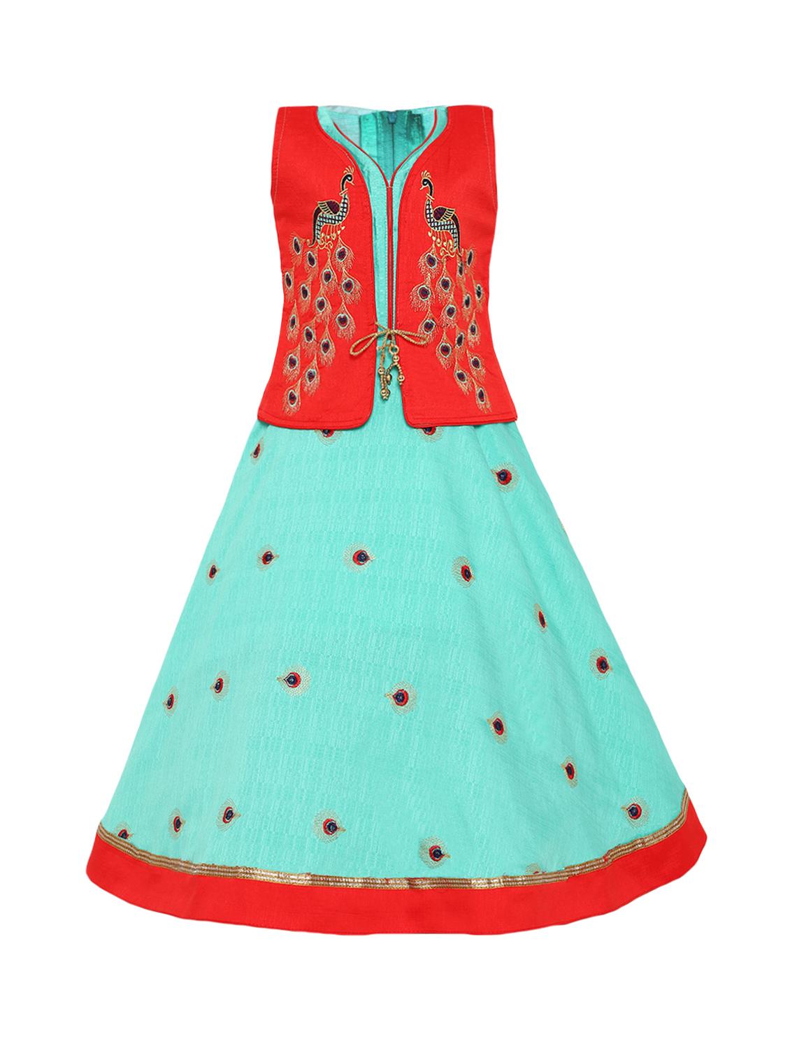 red silk blend frock - 16539125 - Zoom Image - 1