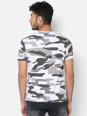 white camouflage print t-shirt - 16539815 - Standard Image - 3